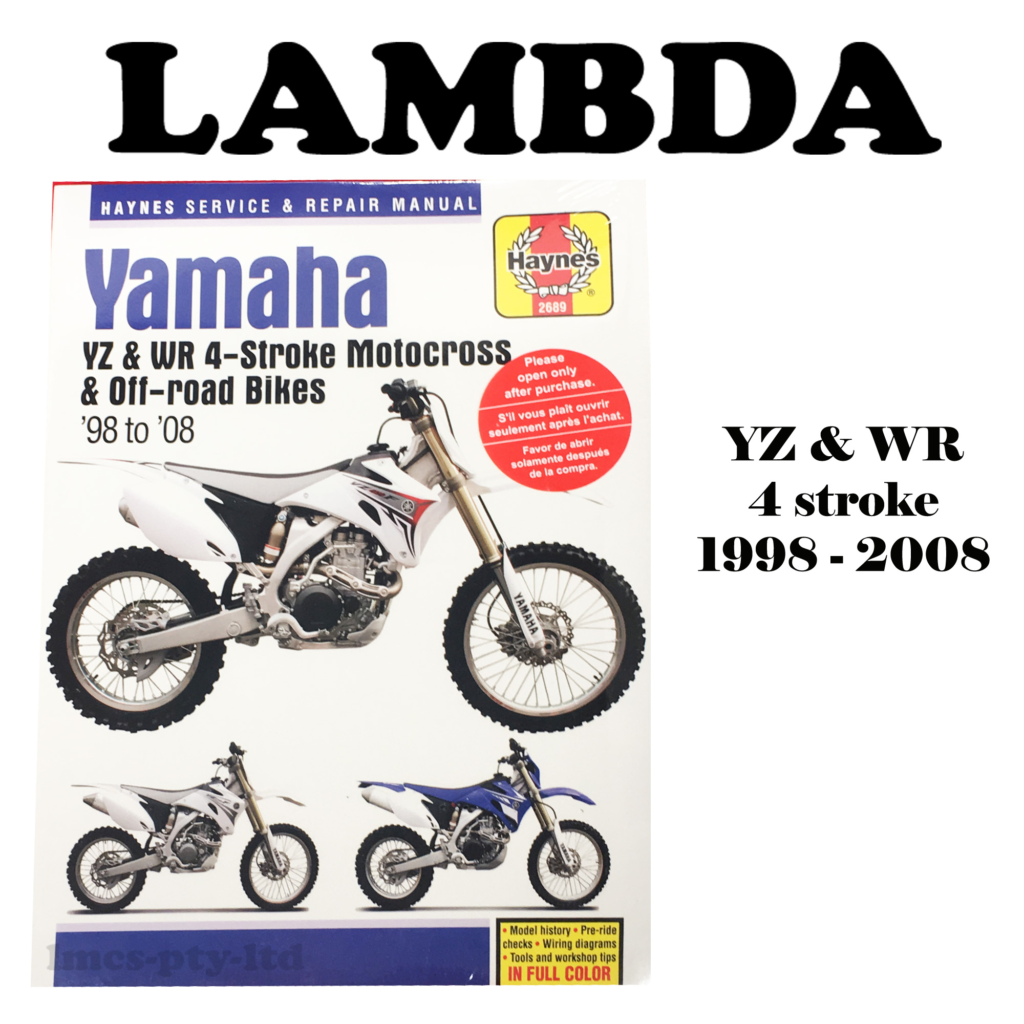 Haynes Repair Manual for Yamaha YZ450F 2003-2008 